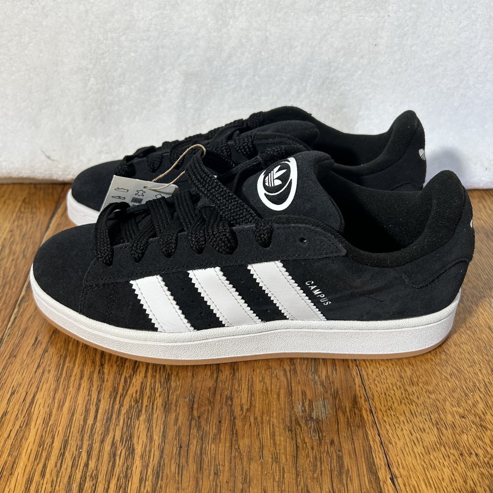 Adidas Boys Size 7 Black White Gum Campus 00s Athletic Shoes